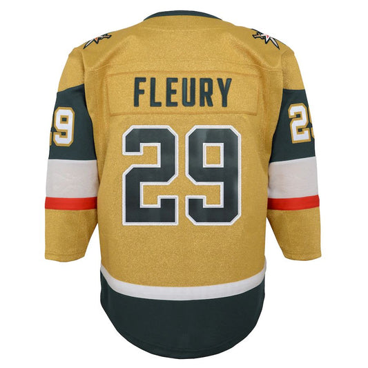 V.Golden Knights #29 Marc-Andre Fleury 2020-21 Alternate Premier Player Jersey Gold Breakaway Jersey Stitched American Hockey Jerseys CustomName