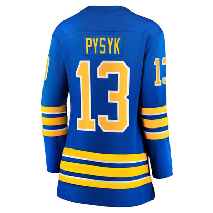 B.Sabres #13 Mark Pysyk Fanatics Branded Home Breakaway Player Jersey Royal Stitched American Hockey Jerseys CustomName