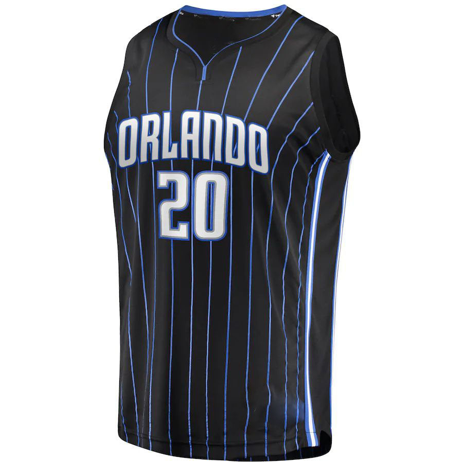 O.Magic #20 Markelle Fultz Fanatics Branded  2019 Fast Break Replica Player Jersey Black Icon Edition Stitched American Basketball Jersey