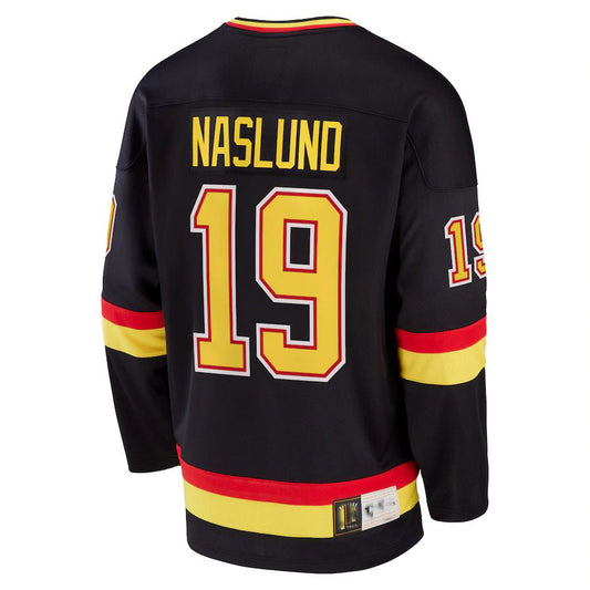 V.Canucks #19 Markus Naslund Fanatics Branded Breakaway Retired Player Jersey Black Stitched American Hockey Jerseys CustomName