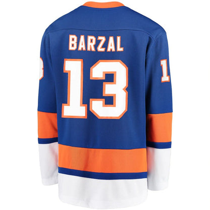 NY.Islanders #13 Mathew Barzal Home Player Replica Jersey Royal Stitched American Hockey Jerseys CustomName