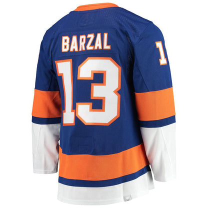 NY.Islanders #13 Mathew Barzal Home Primegreen Authentic Pro Player Jersey Royal Stitched American Hockey Jerseys CustomName