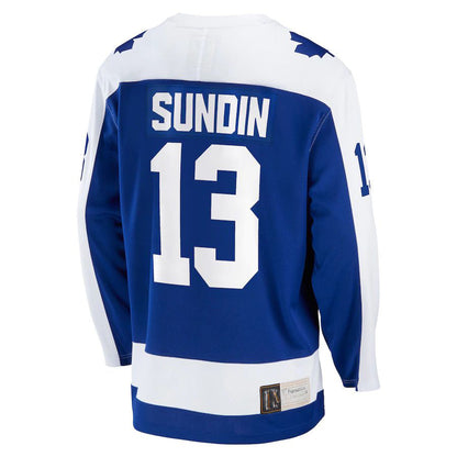 T.Maple Leafs #13 Mats Sundin Fanatics Branded Breakaway Retired Player Jersey  Blue Stitched American Hockey Jerseys CustomName