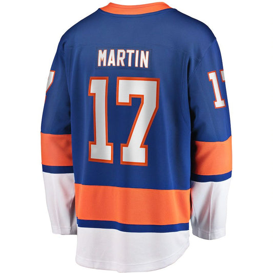 NY.Islanders #17 Matt Martin Fanatics Branded Home Breakaway Player Jersey Royal Stitched American Hockey Jerseys CustomName