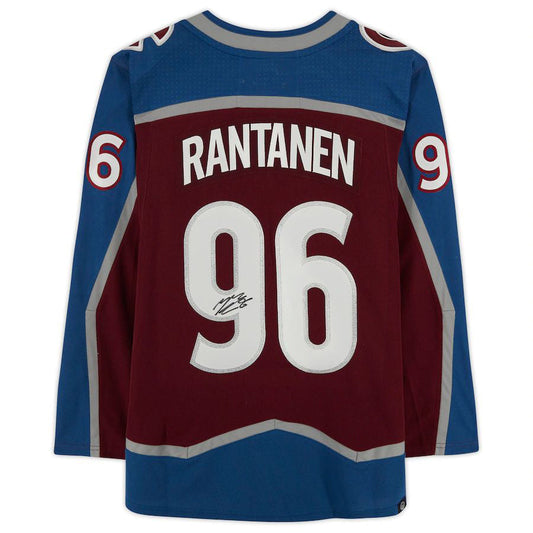 C.Avalanche #96 Mikko Rantanen Fanatics Authentic Autographed Jersey Burgundy Stitched American Hockey Jerseys CustomName