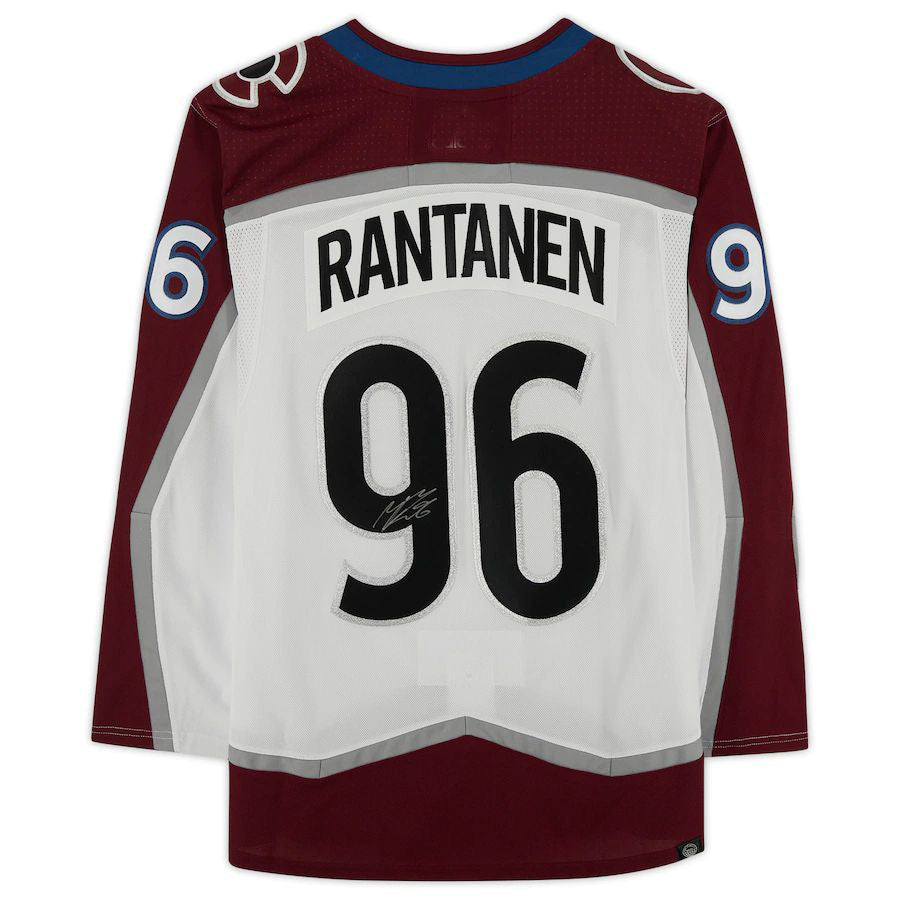 C.Avalanche #96 Mikko Rantanen Fanatics Authentic Autographed  Burgundy Stitched American Hockey Jerseys CustomName