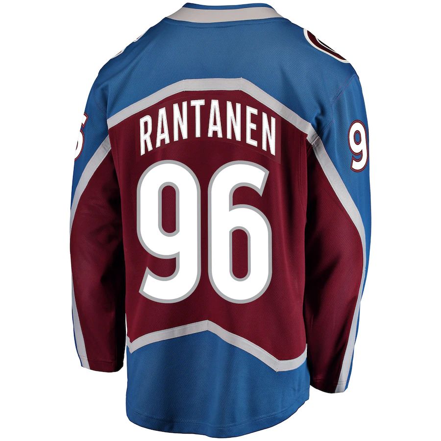C.Avalanche #96 Mikko Rantanen Fanatics Branded Home Premier Breakaway Player Jersey  Burgundy Stitched American Hockey Jerseys CustomName