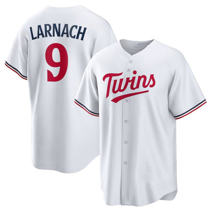 Minnesota Twins #9 Trevor Larnach Home Replica Jersey - White Stitched Baseball Jersey