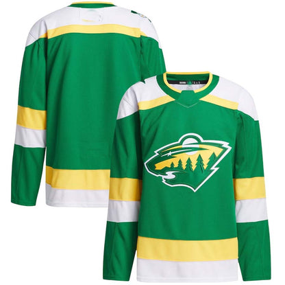 M.Wild 2023-24 Alternate Primegreen Authentic Jersey ¨C Green Stitched American Hockey Jerseys CustomName