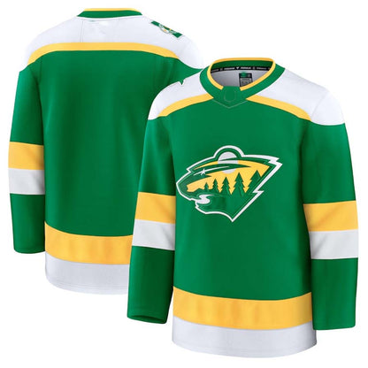 M.Wild Fanatics Alternate Premium Jersey - Green Stitched American Hockey Jerseys CustomName
