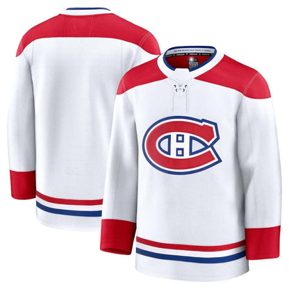 M.Canadiens Fanatics Away Premium Jersey - White Stitched American Hockey Jerseys CustomName