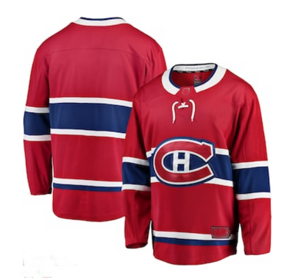 M.Canadiens Fanatics Branded Breakaway Home Jersey Red Stitched American Hockey Jerseys CustomName