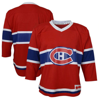 M.Canadiens Toddler Home Replica Jersey Red Stitched American Hockey Jerseys CustomName