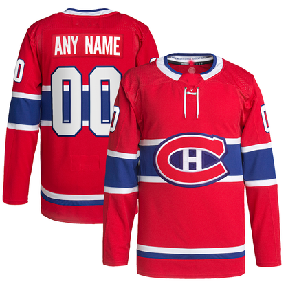 Custom M.Canadiens Home Primegreen Authentic Pro Jersey Red Stitched American Hockey Jerseys CustomName