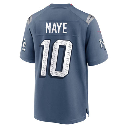 NE.Patriots #10 Drake Maye 2025 Rivalries Collection Game Jersey-CustomName - Storm Blue Stitched American Football Jersey-CustomName