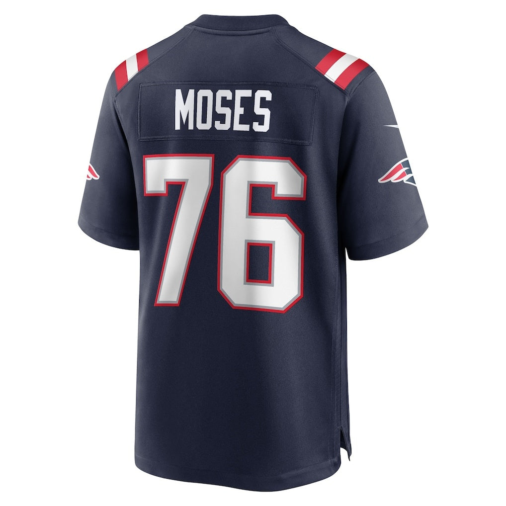 NE.Patriots #76 Morgan Moses Navy Team Game Stitched American Football Jerseys