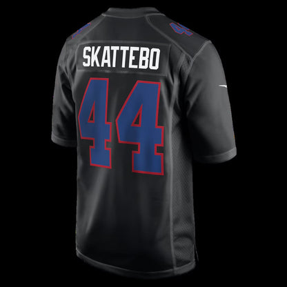 NY.Giants #44 Cam Skattebo Carbon Black Fashion Game Stitched American Football Jerseys CustomName