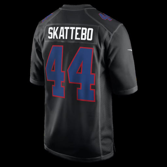 NY.Giants #44 Cam Skattebo Carbon Black Fashion Game Stitched American Football Jerseys CustomName