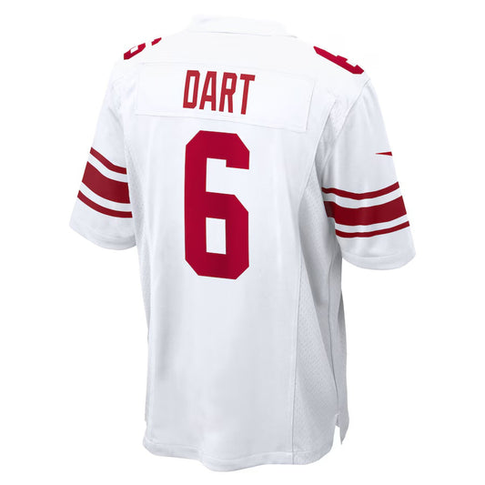 NY.Giants #6 Jaxson Dart White Game Stitched American Football Jerseys