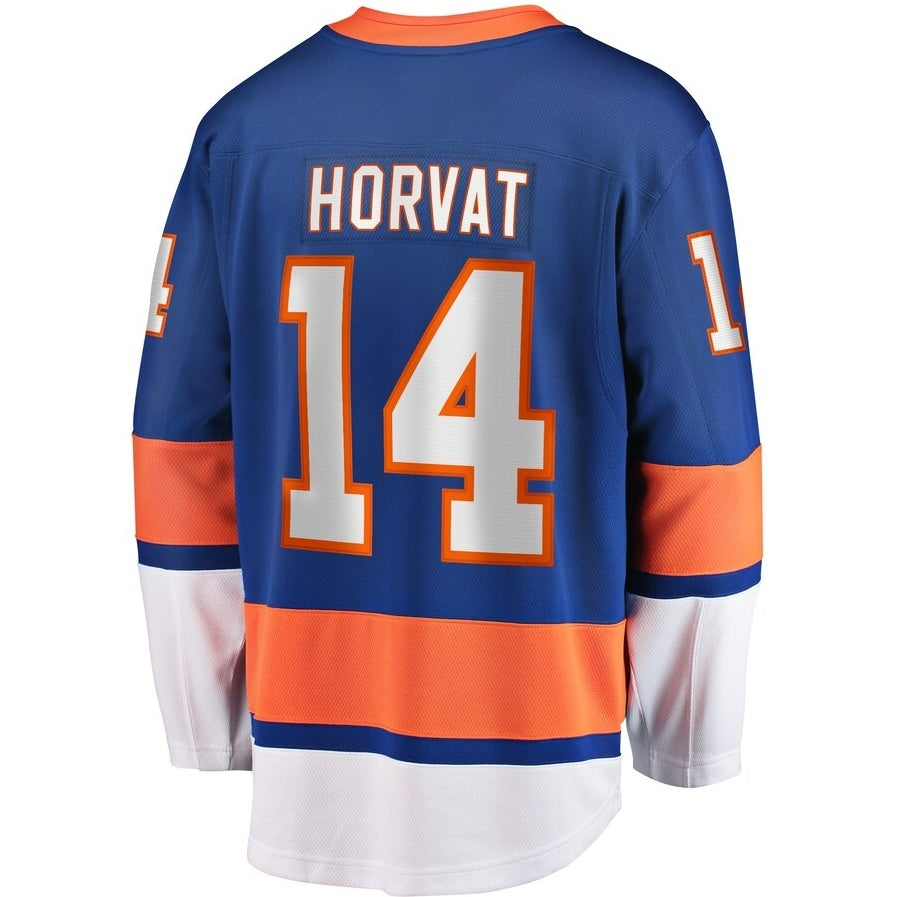 NY.Islanders #14 Bo Horvat Fanatics Home Breakaway Jersey -Blue Stitched American Hockey Jerseys CustomName