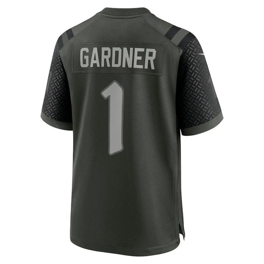 NY.Jets #1 Ahmad Sauce Gardner 2025 Rivalries Collection Game Jersey-CustomName - Gotham Green Stitched American Football Jersey-CustomName