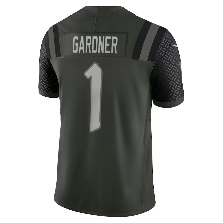 NY.Jets #1 Ahmad Sauce Gardner 2025 Rivalries Collection Limited Jersey-CustomName - Gotham Green Stitched American Football Jersey-CustomName