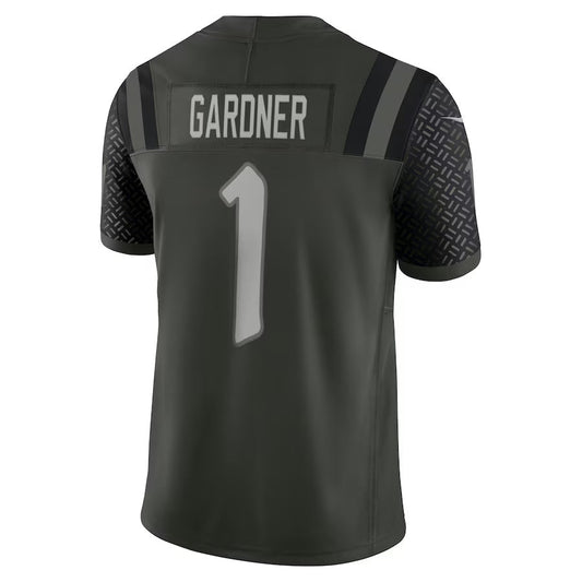 NY.Jets #1 Ahmad Sauce Gardner 2025 Rivalries Collection Limited Jersey-CustomName - Gotham Green Stitched American Football Jersey-CustomName