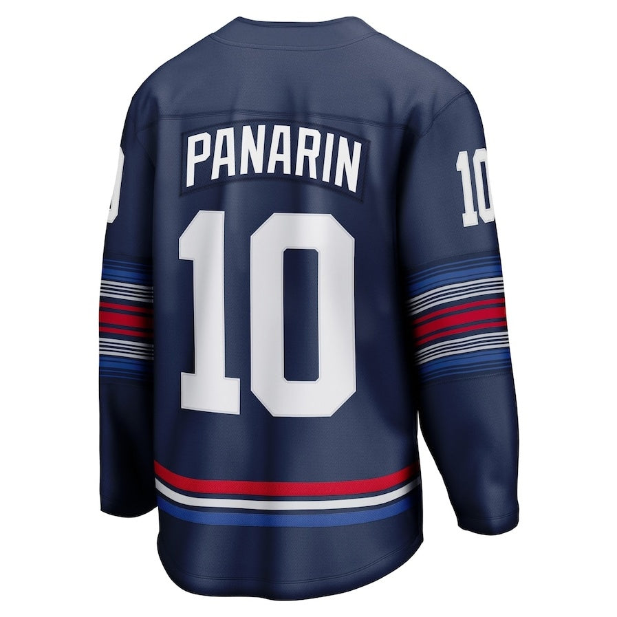 NY.Rangers #10 Artemi Panarin Fanatics Alternate Premier Breakaway Player Jersey - Navy Stitched American Hockey Jerseys CustomName