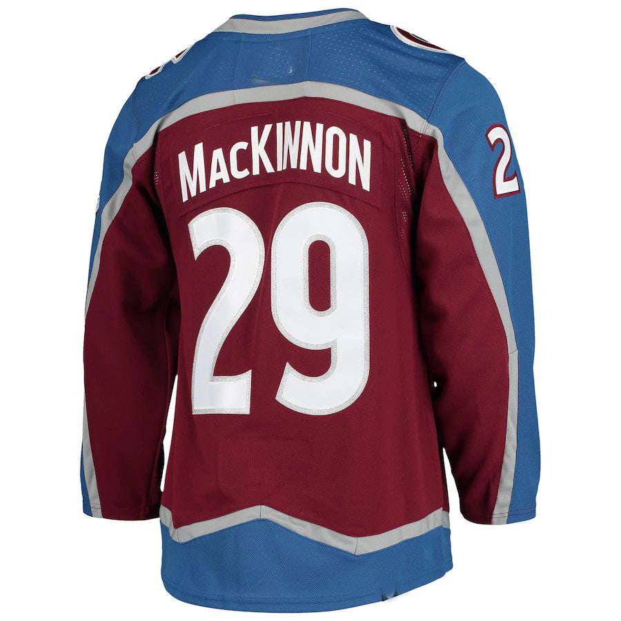 C.Avalanche #29 Nathan MacKinnon Home Primegreen Authentic Pro Player Jersey  Burgundy Stitched American Hockey Jerseys CustomName