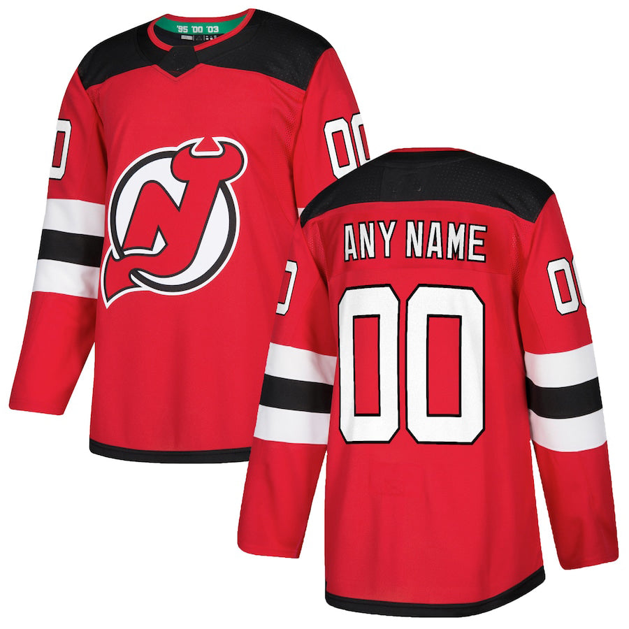Custom NJ.Devils Authentic  Jersey Red Stitched American Hockey Jerseys CustomName
