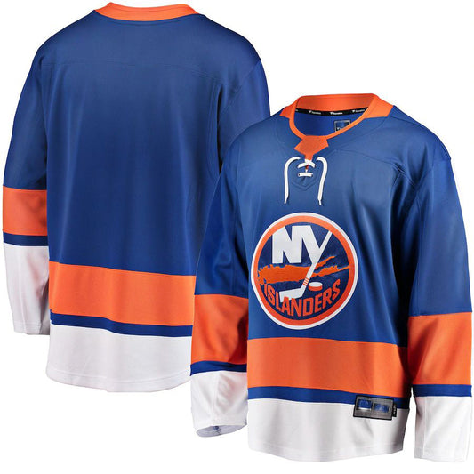 NY.Islanders Fanatics Branded Breakaway Home Jersey Royal Stitched American Hockey Jerseys CustomName