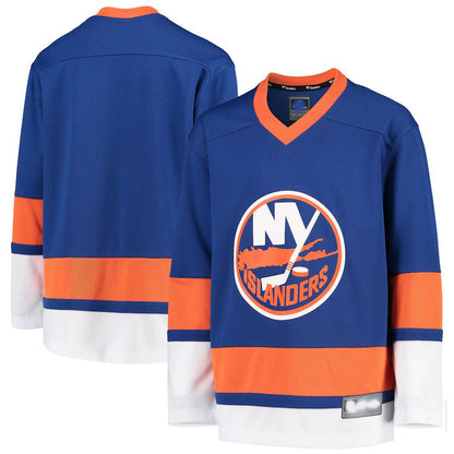 NY.Islanders Fanatics Branded Home Replica Blue Jersey Stitched American Hockey Jerseys CustomName