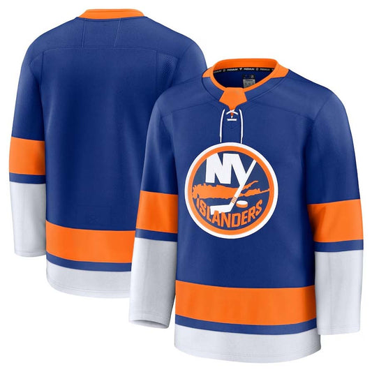 NY.Islanders Fanatics Home Premium Jersey - Royal Stitched American Hockey Jerseys CustomName