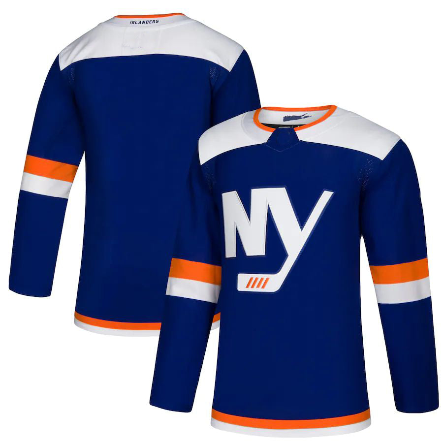 NY.Islanders Alternate Authentic Blank Jersey Blue Stitched American Hockey Jerseys CustomName