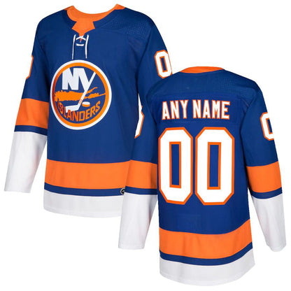 Custom NY.Islanders Authentic Jersey  Royal Stitched American Hockey Jerseys CustomName