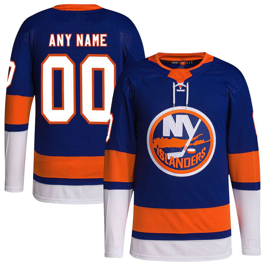 Custom NY.Islanders Home Primegreen Authentic Pro Royal Stitched American Hockey Jerseys CustomName