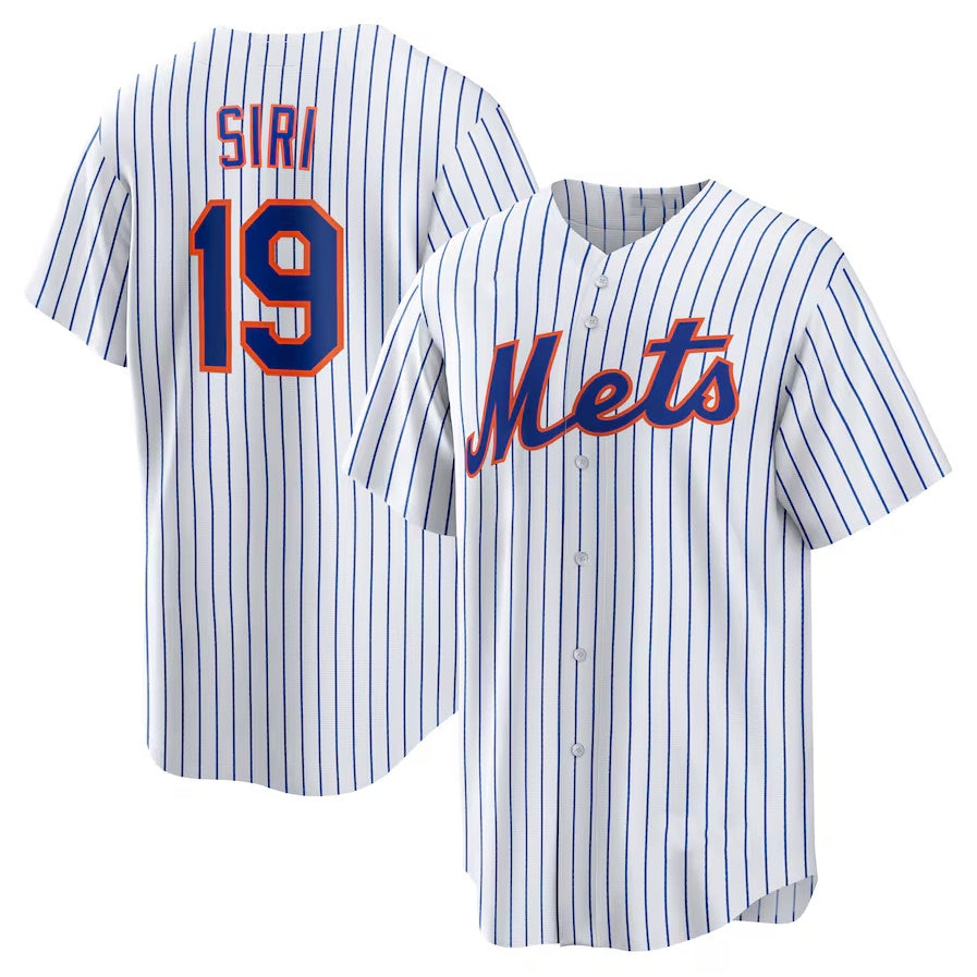 New York Mets #19 Jose Siri Home Replica Jersey - White Stitched Baseball Jersey