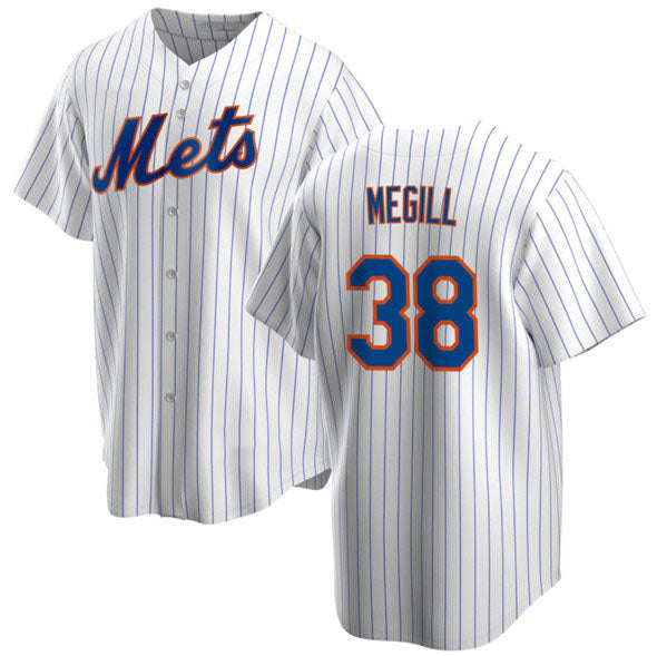 New York Mets #38 Tylor Megill White Cool Base Stitched Baseball Jersey
