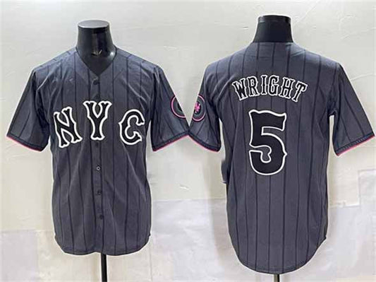 New York Mets #5 David Wright Navy City Connect Stitched Baseball Jersey