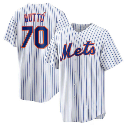 New York Mets #70 Jose Butto Home Replica Jersey - White Stitched Baseball Jersey