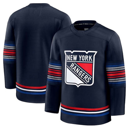 NY.Rangers Fanatics Alternate Premium Jersey - Navy Stitched American Hockey Jerseys CustomName
