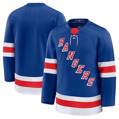 NY.Rangers Fanatics Home Premium Jersey - Blue Stitched American Hockey Jerseys CustomName