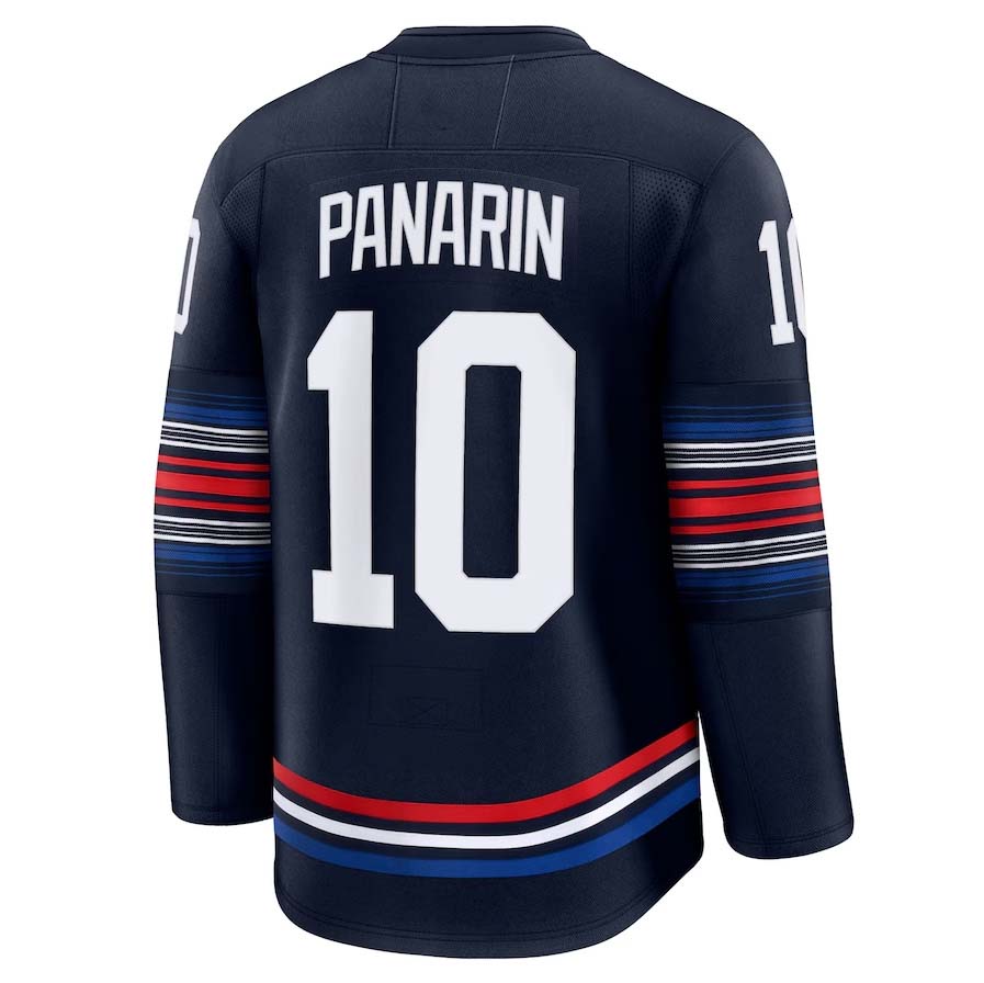 NY.Rangers #10 Artemi Panarin Fanatics Alternate Premium Jersey - Navy Stitched American Hockey Jerseys CustomName