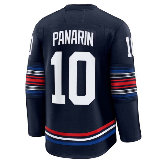 NY.Rangers #10 Artemi Panarin Fanatics Alternate Premium Jersey - Navy Stitched American Hockey Jerseys CustomName