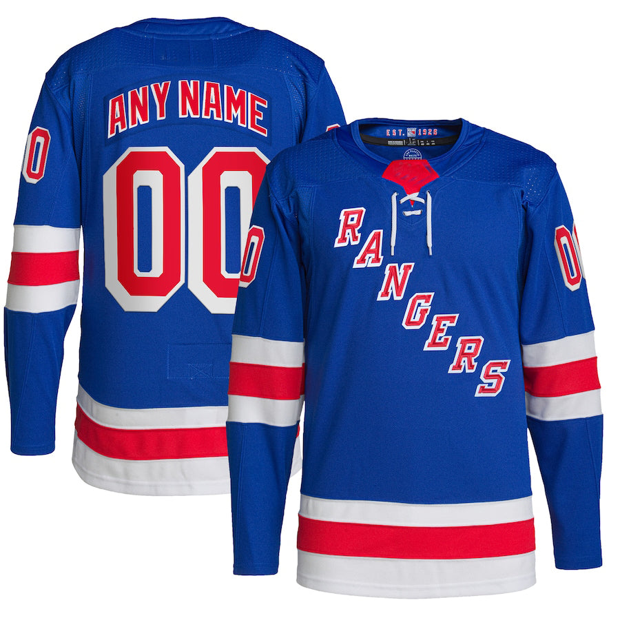 Custom NY.Rangers Home Primegreen Authentic Pro Royal Stitched American Hockey Jerseys CustomName