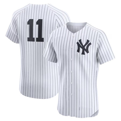 New York Yankees #11 Anthony Volpe Home Elite Jersey - White Stitched Baseball Jersey