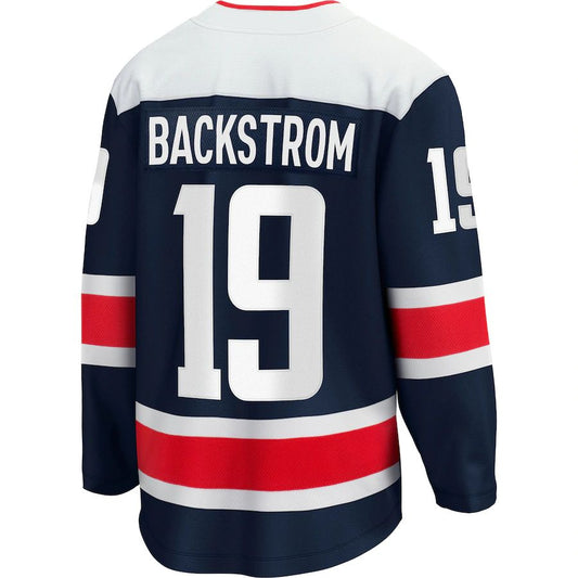 W.Capitals #19 Nicklas Backstrom Fanatics Branded Alternate 2020-21 Premier Breakaway Player Jersey Navy Stitched American Hockey Jerseys CustomName