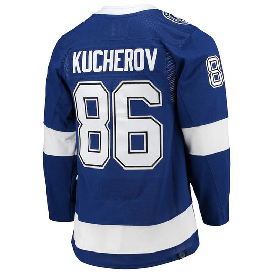 TB.Lightning #86 Nikita Kucherov Home Primegreen Authentic Pro Player Jersey Blue Stitched American Hockey Jerseys CustomName