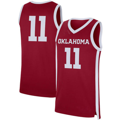#11 O.Sooners Jordan Brand Replica Jersey Crimson Stitched American College Jerseys