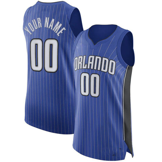 Custom O.Magic Authentic Jersey Royal Statement Edition Stitched Basketball Jersey